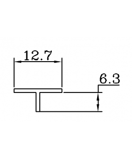 素面T-12.7x6.3m/m