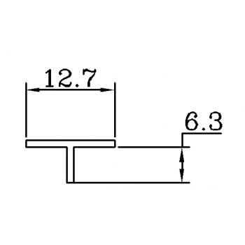 素面T-12.7x6.3m/m