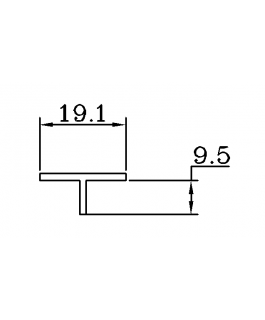 素面T-19.1x9.5m/m