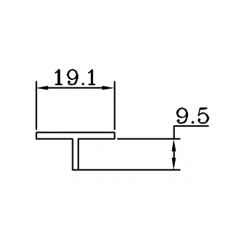 素面T-19.1x9.5m/m