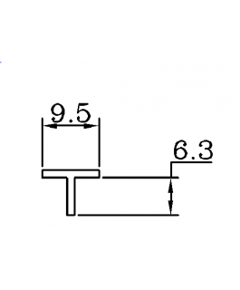 素面T-9.5x6.3m/m