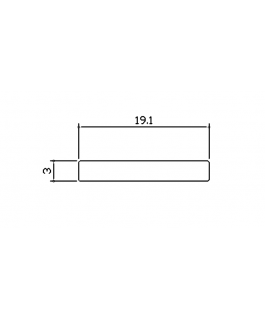 裝潢實心鋁條-19.1x3m/m