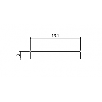 裝潢實心鋁條-19.1x3m/m