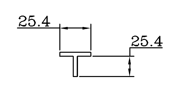 素面T-25.4x25.4m/m