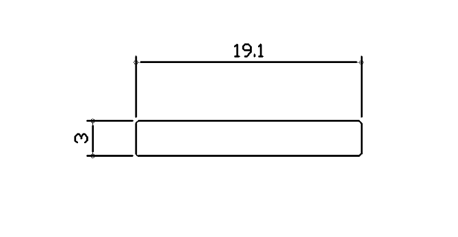 裝潢實心鋁條-19.1x3m/m