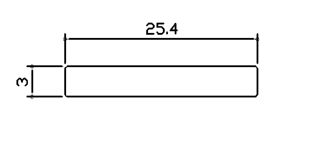 裝潢實心鋁條-25.4x3m/m