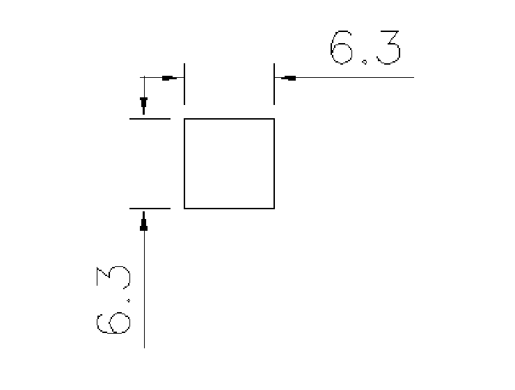 裝潢實心鋁條-6.3x6.3m/m