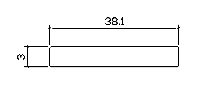 裝潢實心鋁條-38.1x3m/m