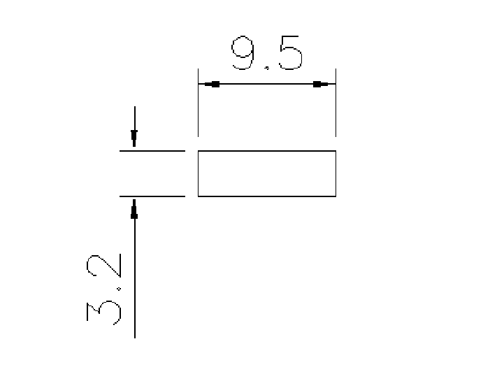 裝潢實心鋁條-9.5x3.2m/m