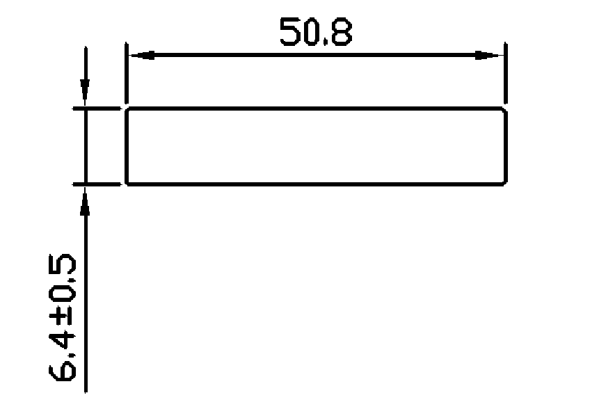 裝潢實心鋁條-50.8x6.4m/m