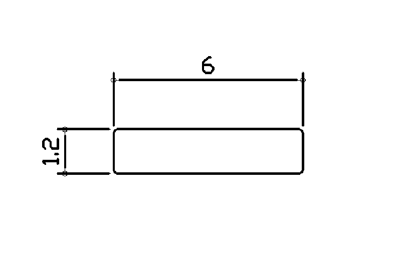 裝潢實心鋁條-6x1.2m/m
